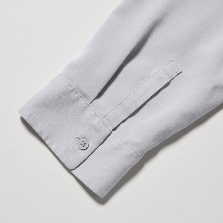 Uniqlo Viscose Skipper Collar 3/4 Sleeved Blúzky Damske Siva | GREIAN-852