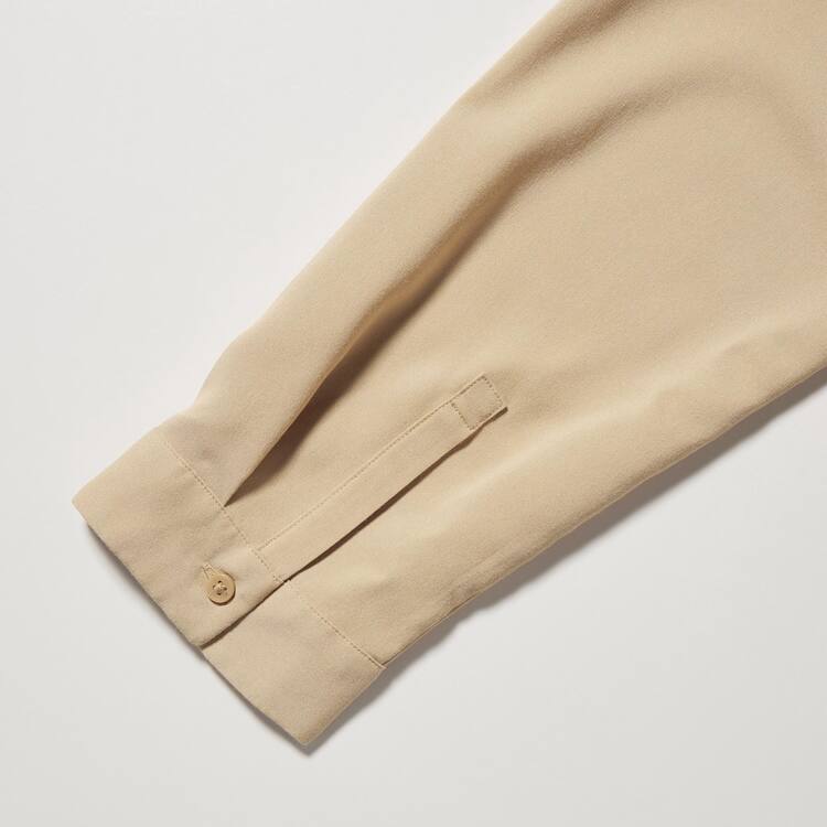Uniqlo Viscose Skipper Collar 3/4 Sleeved Blúzky Damske Hnedožltý | RYAKIT-165