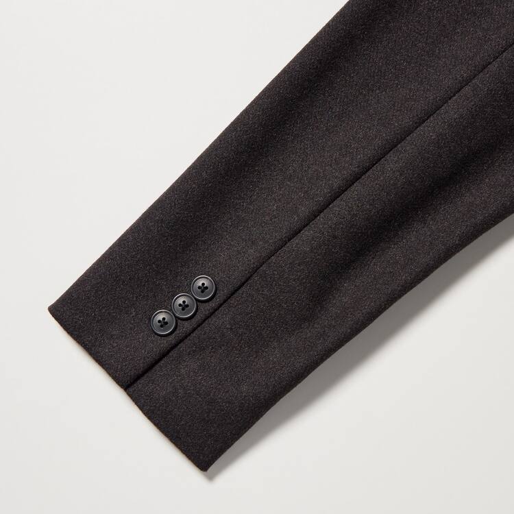 Uniqlo Vlna-like Pohodlie Bundy Panske Tmavo Hnede | CJVQLP-928