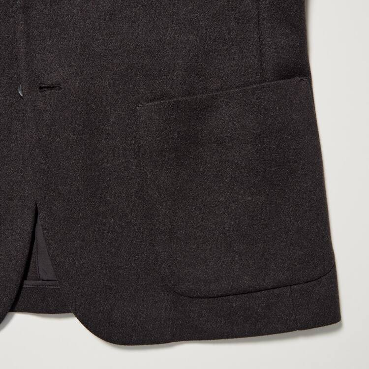 Uniqlo Vlna-like Pohodlie Bundy Panske Tmavo Hnede | CJVQLP-928