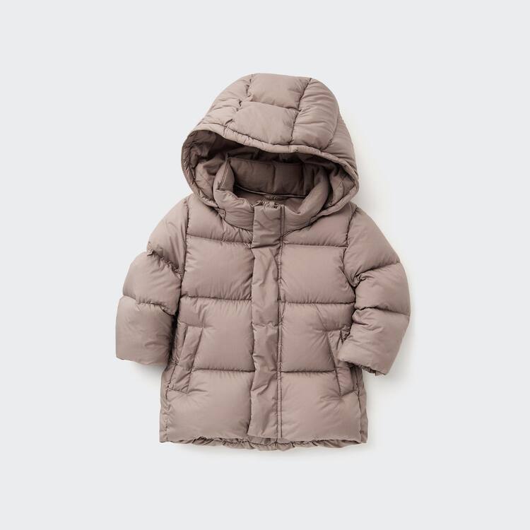 Uniqlo Volume Down Kabáty Pre Babatka Hnede | YHIWGM-682