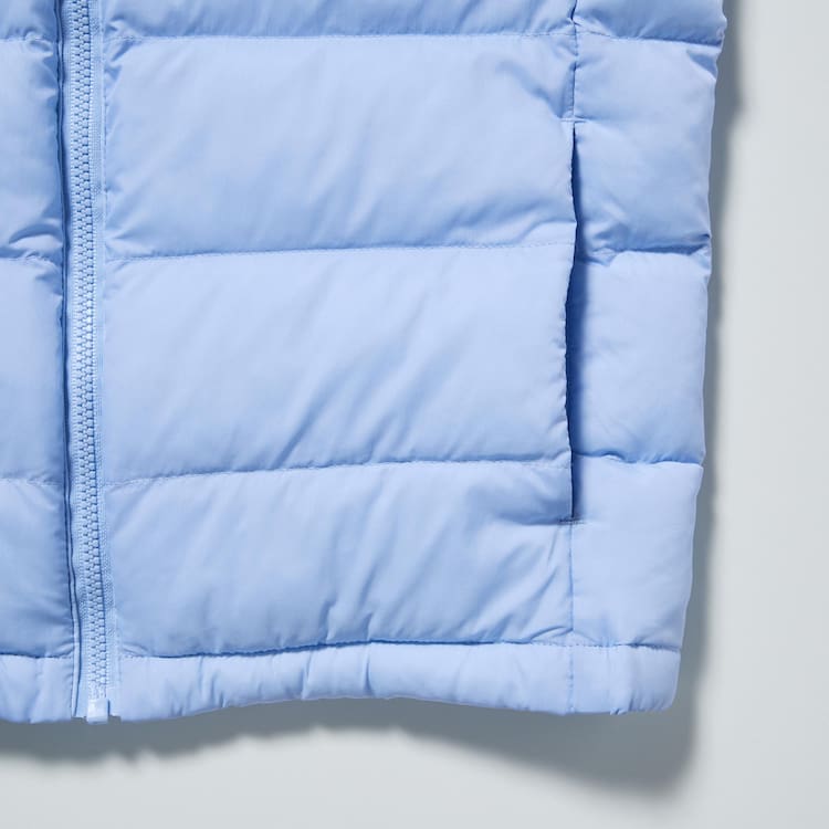Uniqlo Warm Polstrované Washable Vesty Detske Modre | IJECPN-036
