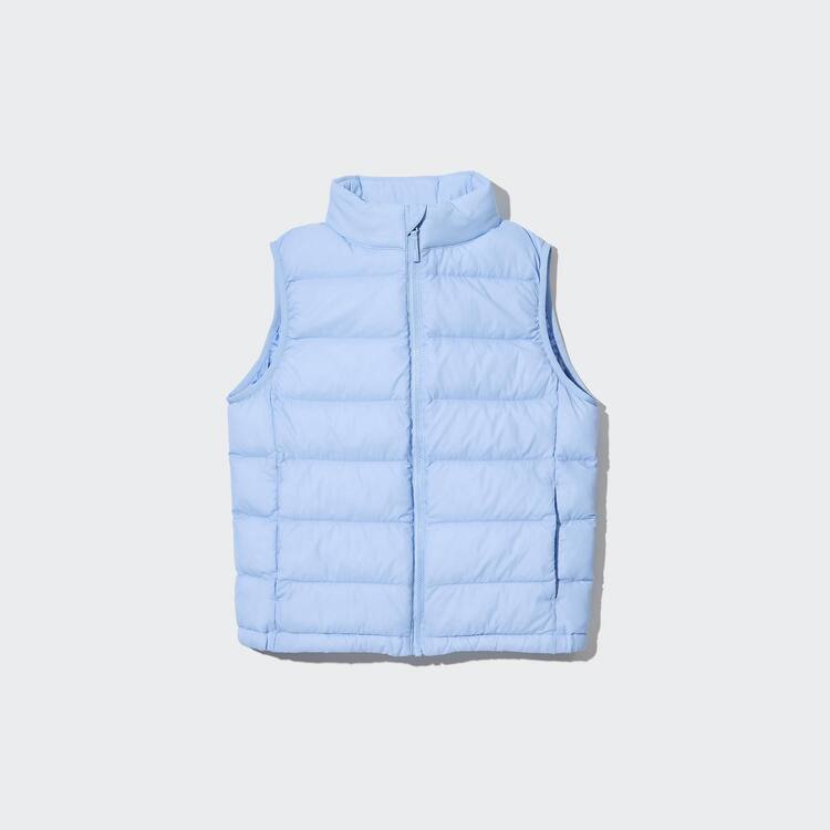 Uniqlo Warm Polstrované Washable Vesty Detske Modre | IJECPN-036