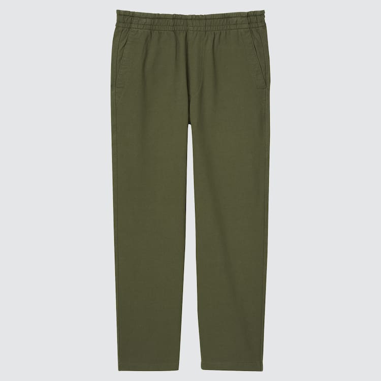 Uniqlo Washed Jersey Ankle Length Loungewear Panske Tmavo Zelene | ZHBOSV-962