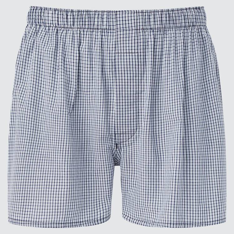 Uniqlo Woven Checked Boxer Spodne Pradlo Panske Námornícka Modrá | JLKOVM-895