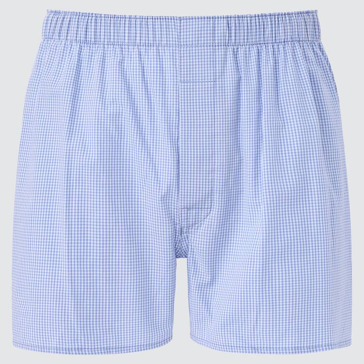 Uniqlo Woven Checked Boxer Spodne Pradlo Panske Modre | POAIZS-638