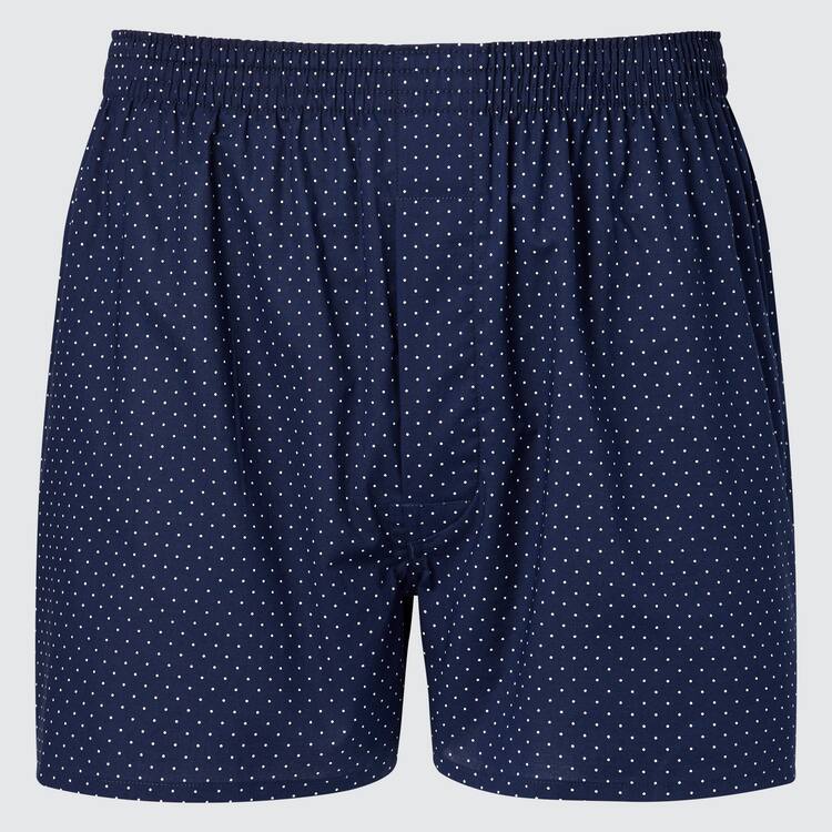 Uniqlo Woven Dotted Boxer Spodne Pradlo Panske Námornícka Modrá | SFERKU-014