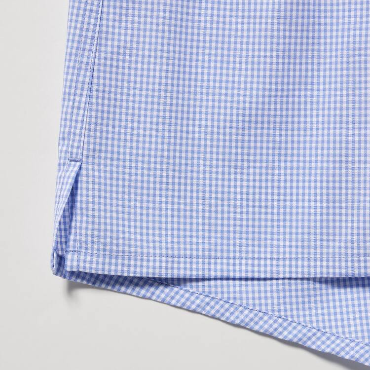 Uniqlo Woven Gingham Checked Boxer Spodne Pradlo Panske Modre | YMNIOU-109