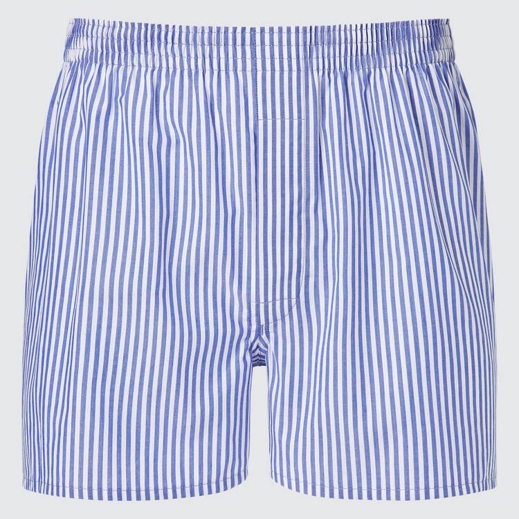 Uniqlo Woven London Pruhované Boxer Spodne Pradlo Panske Modre | YDXSIN-798