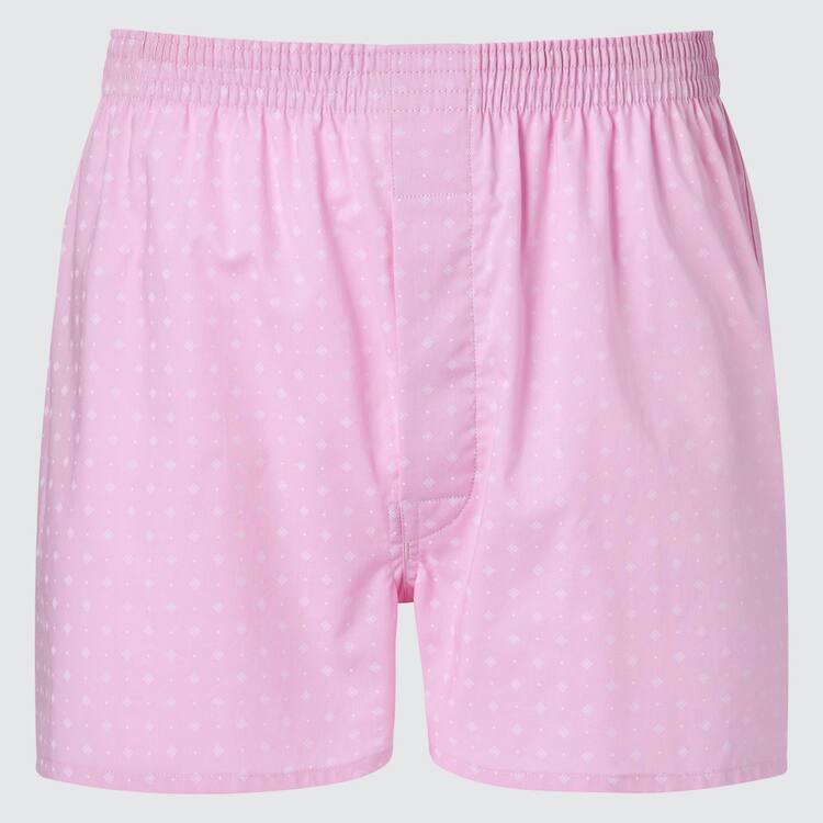 Uniqlo Woven Patterned Boxer Spodne Pradlo Panske Ruzove | RFDUOM-439