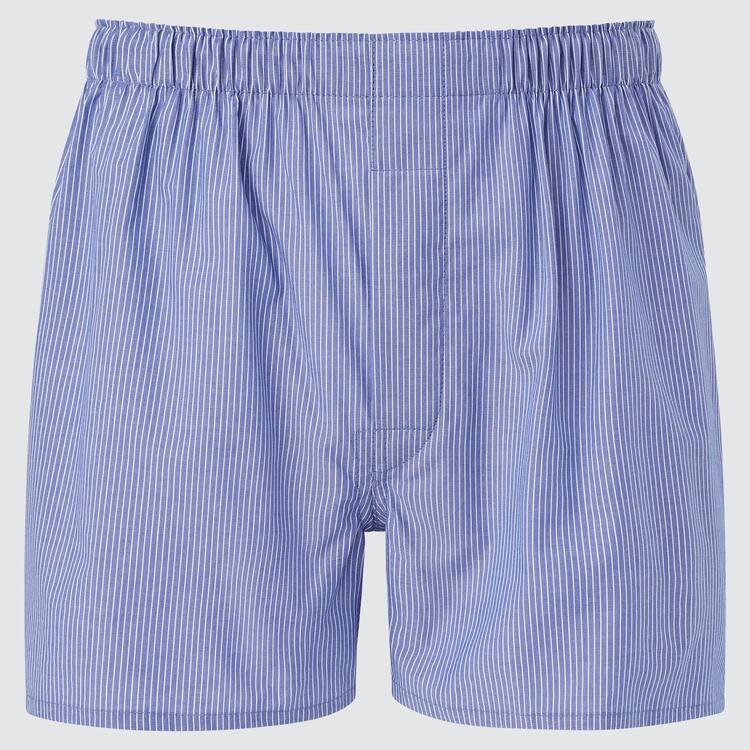 Uniqlo Woven Pruhované Boxer (2021 Season) Spodne Pradlo Panske Modre | WMTESV-134