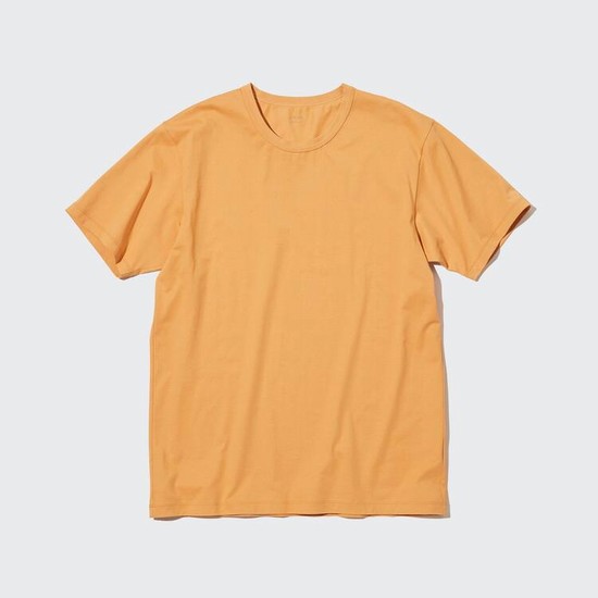 Uniqlo Airism Bavlnene Crew Neck Tricko Panske Oranžové | MAXYTS-705
