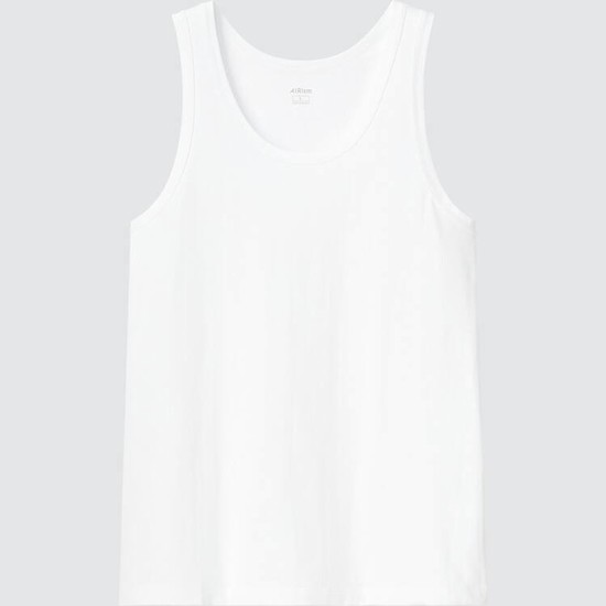 Uniqlo Airism Bavlnene Topy Panske Biele | DSBCFW-361