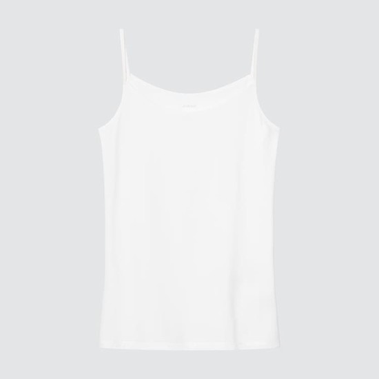 Uniqlo Airism Camisole Vesty Damske Biele | LBSADE-064