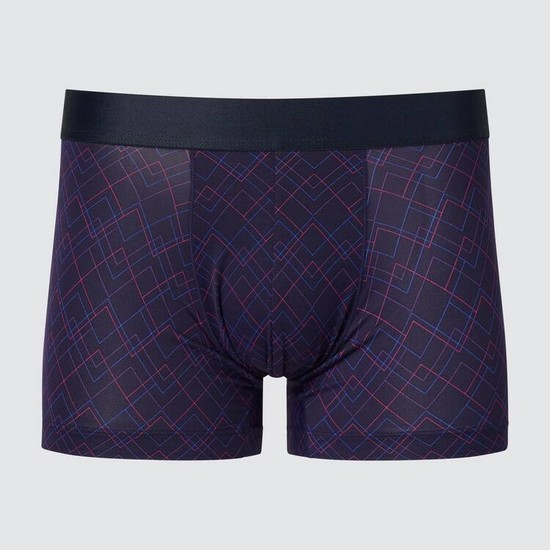 Uniqlo Airism Low Rise Printed Boxers Spodne Pradlo Panske Námornícka Modrá | EJZAMT-830