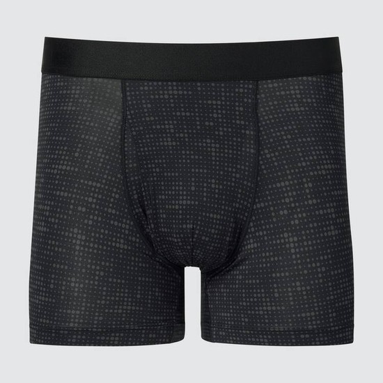 Uniqlo Airism Printed Boxers Spodne Pradlo Panske Čierne | ADEOUR-573