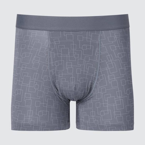Uniqlo Airism Printed Boxers Spodne Pradlo Panske Siva | CEQUIW-870