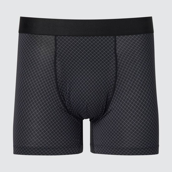 Uniqlo Airism Printed Boxers Spodne Pradlo Panske Čierne | PFWLBV-486