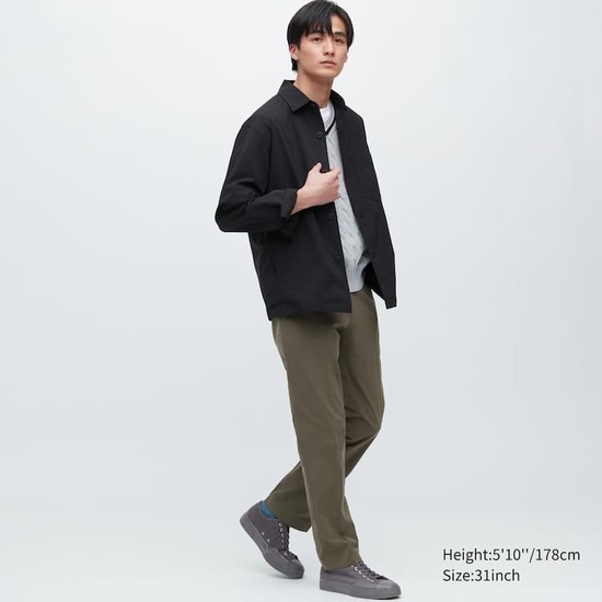 Uniqlo Airsense Ultra Light Bavlnene-look Nohavice Panske Olivovo Zelená | LQRXOB-437