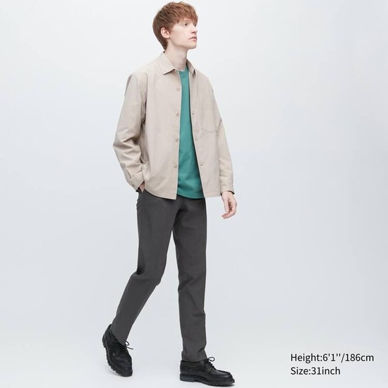 Uniqlo Airsense Ultra Light Vlna-like Nohavice Panske Tmavo Siva | TXLZMR-130