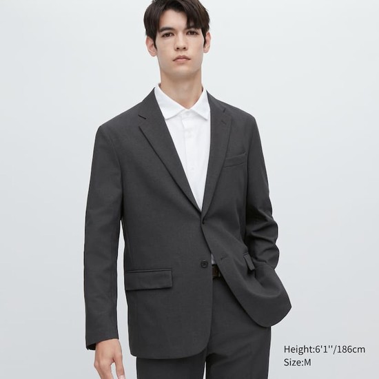 Uniqlo Airsense Ultra Light Vlna-look Bundy Panske Tmavo Siva | EJBAYK-512