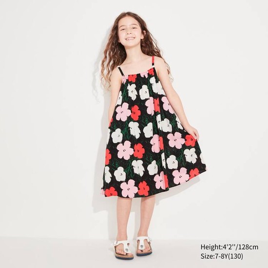 Uniqlo Andy Warhol Flowers Podkategória Ut Camisole Saty Detske Ruzove | WJIEAS-712
