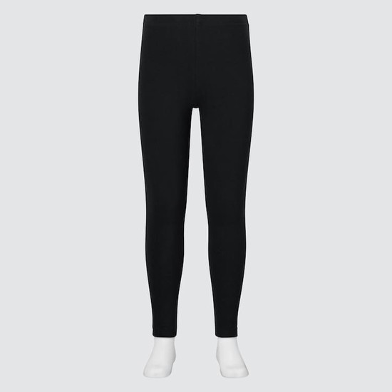 Uniqlo Bavlnene (2021 Season) Leginy Detske Čierne | BDFHVZ-704