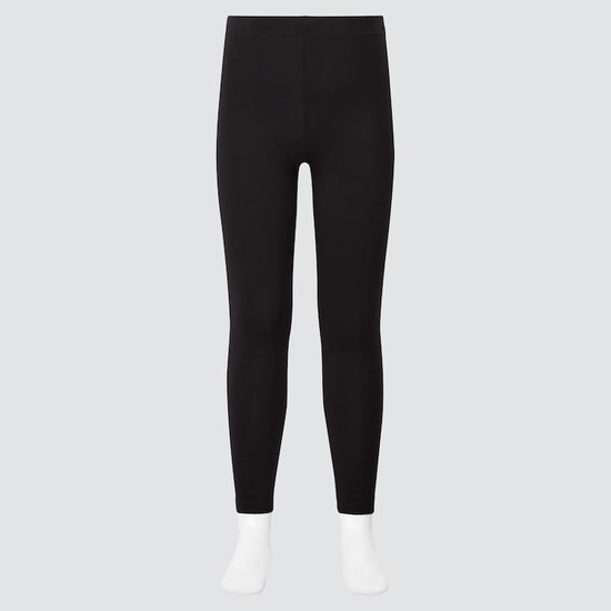 Uniqlo Bavlnene (2021 Season) Leginy Detske Čierne | KCBLVX-706