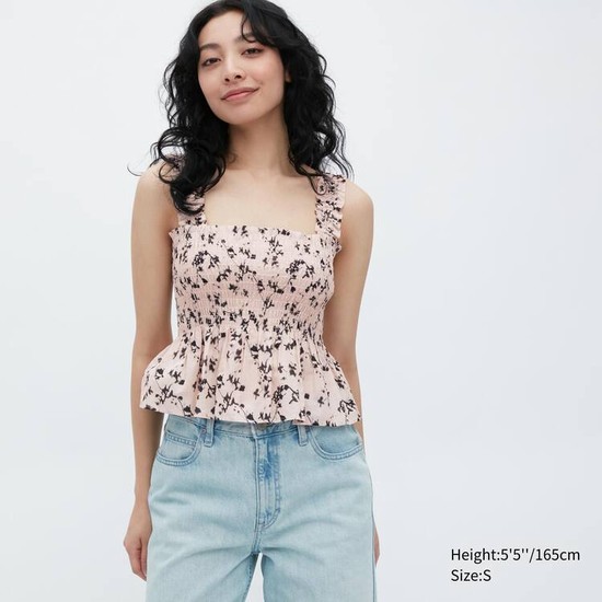 Uniqlo Bavlnene Bez Rukavov Blúzky Damske Ruzove | JEKXOB-971