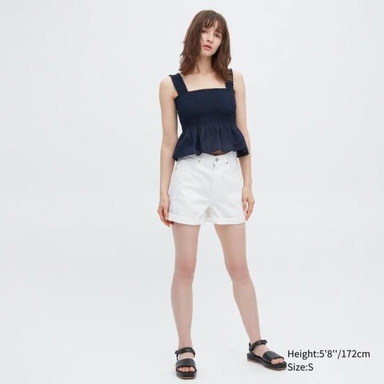 Uniqlo Bavlnene Bez Rukavov Blúzky Damske Námornícka Modrá | WQRVNY-748