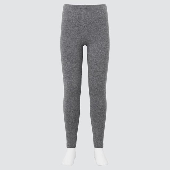 Uniqlo Bavlnene Leginy Detske Tmavo Siva | MKPFAO-735