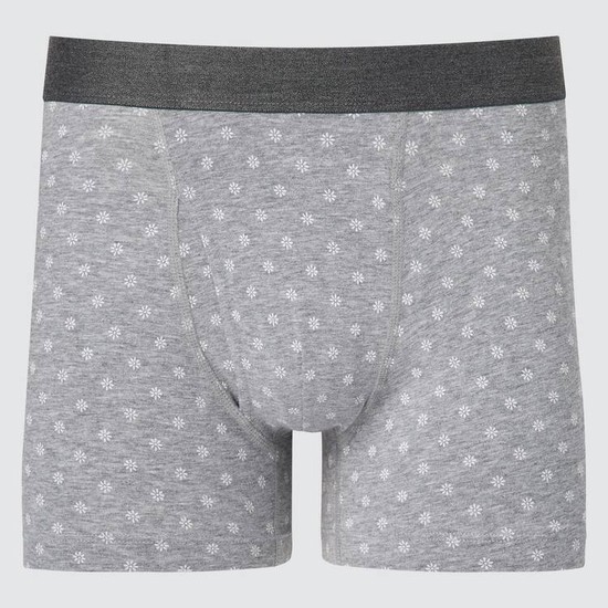 Uniqlo Bavlnene Printed Boxer Spodne Pradlo Panske Siva | FJKLSE-724