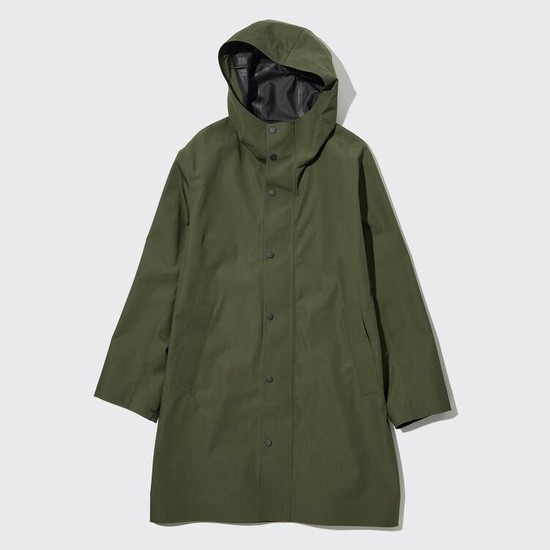 Uniqlo Blocktech Kabáty Panske Olivovo Zelená | PSUXZM-347