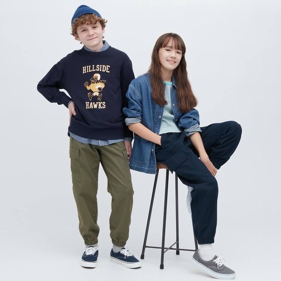 Uniqlo Cargo Jogger Jogger Nohavice Detske Olivovo Zelená | DTIMZR-258