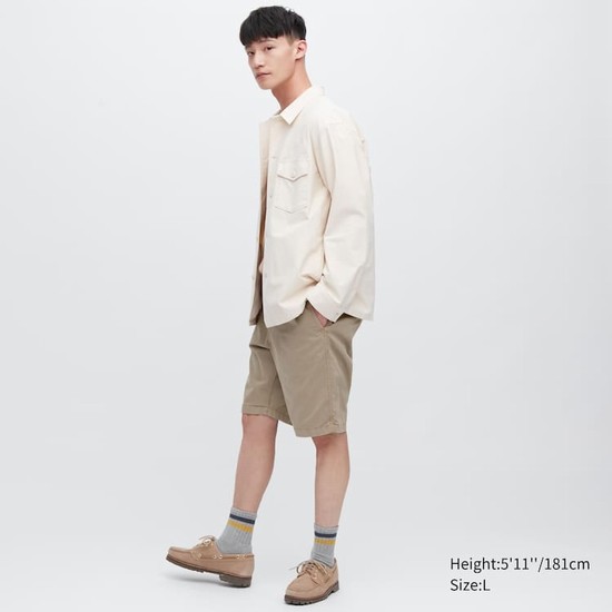 Uniqlo Chino Sortky Panske Hnedožltý | AQZDNX-580