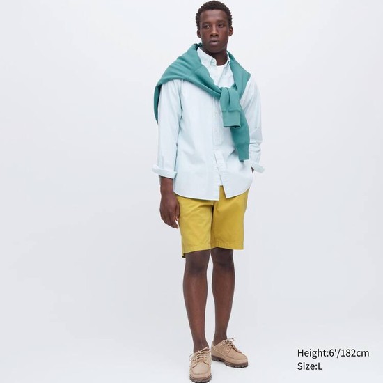 Uniqlo Chino Sortky Panske Žlté | FWIKAX-015