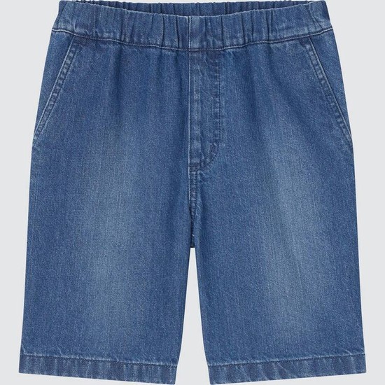 Uniqlo Denim Easy Sortky Detske Modre | QZYVGH-781