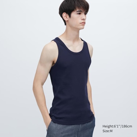 Uniqlo Dry Colour Rebrovaný Loungewear Panske Námornícka Modrá | XFNBCT-073
