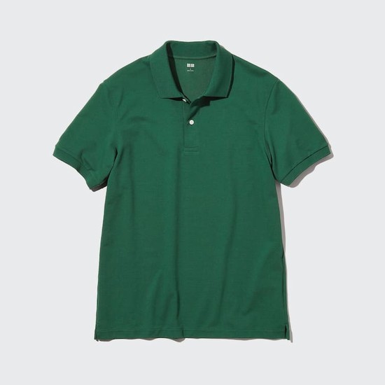 Uniqlo Dry Piqué Polokosele Panske Zelene | VPTYDR-674