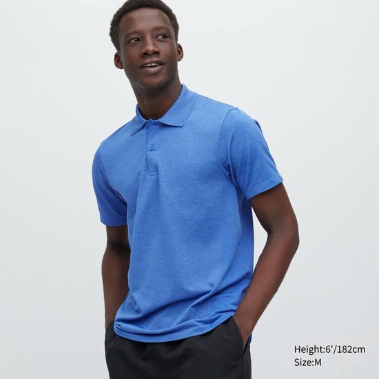 Uniqlo Dry-ex Polokosele Panske Modre | ZIFDAJ-780