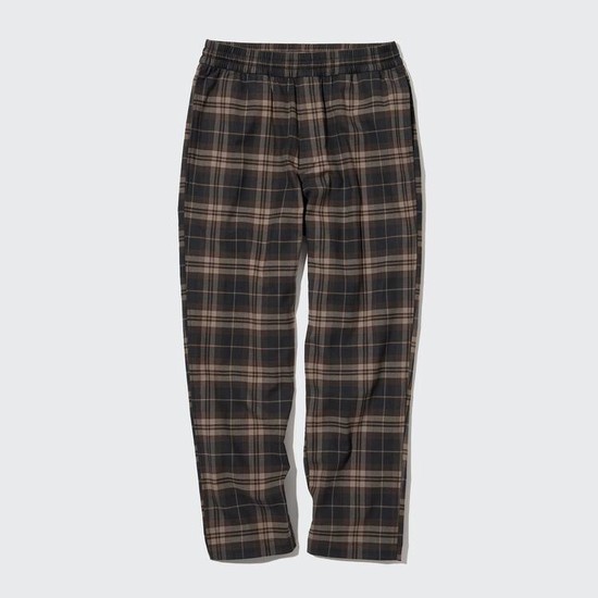 Uniqlo Flannel Ankle Length Nohavice Panske Hnede | ZETCGK-785