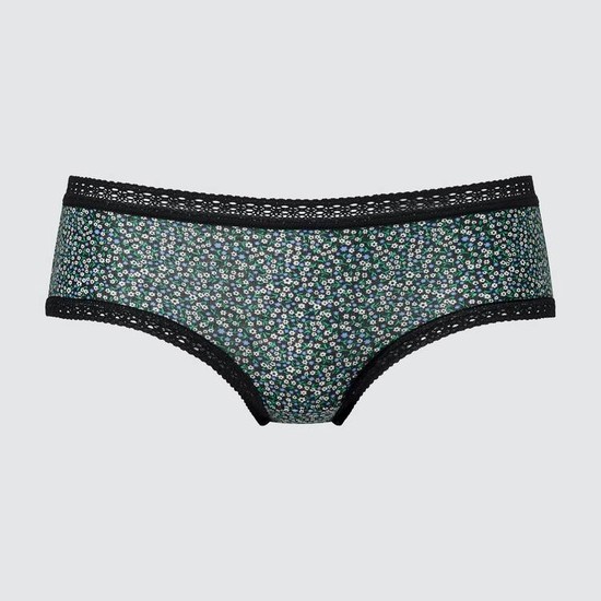 Uniqlo Flower Print Hiphugger Spodne Pradlo Damske Čierne | GCFERT-942