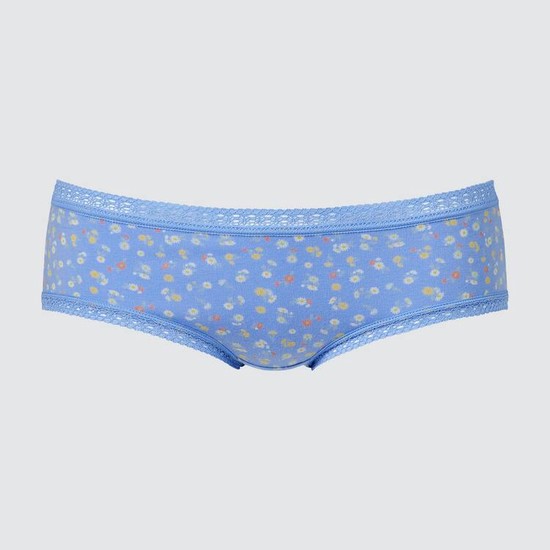 Uniqlo Flower Print Hiphugger Spodne Pradlo Damske Modre | GHFQUT-962