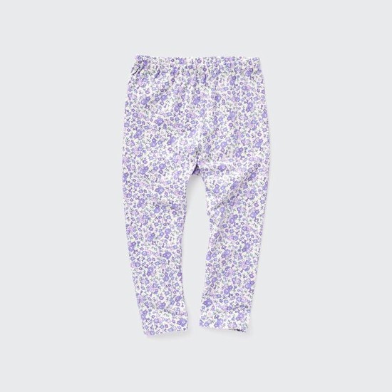 Uniqlo Flower Print Leginy Pre Babatka Nachový | APILZB-209