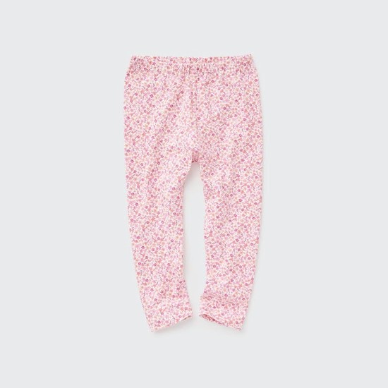 Uniqlo Flower Print Leginy Pre Babatka Ruzove | UPIOYT-851