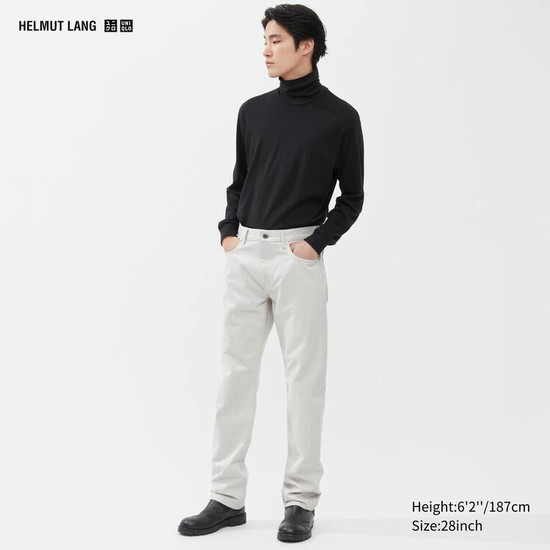 Uniqlo Helmut Lang Džínsy Panske Biele | SXEJTB-579