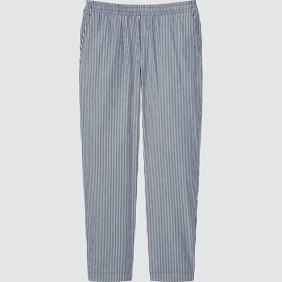 Uniqlo Hickory Easy Relaxed Ankle Length Loungewear Panske Modre | DZFGCW-829