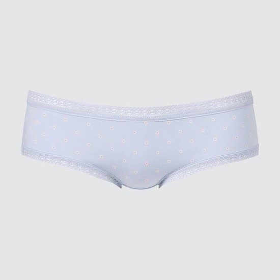 Uniqlo Hiphugger (Mini Flower) Spodne Pradlo Damske Svetlo Modre | EQAOPR-105