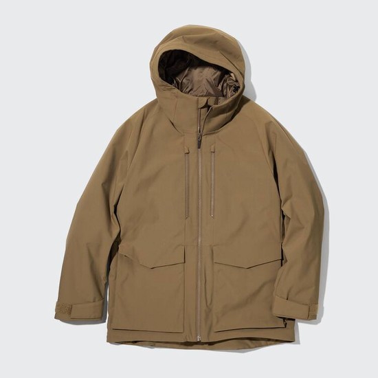 Uniqlo Hybrid Down 3d Cut Parka Panske Hnede | DGMKNY-806