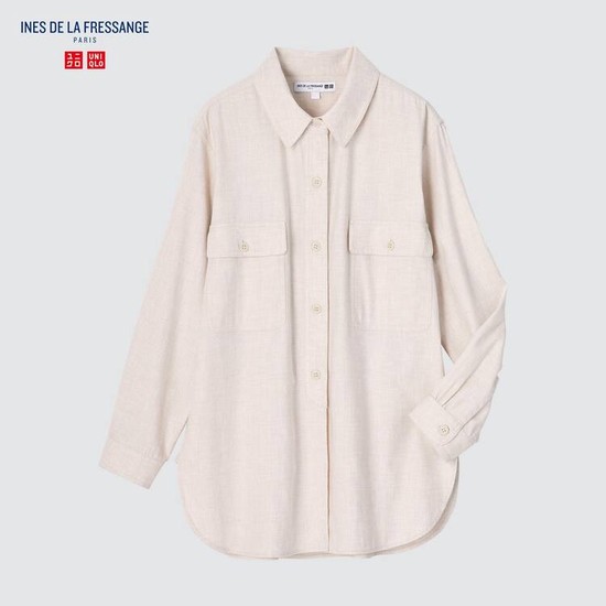 Uniqlo Ines De La Fressange Flannel Tunic Topy Damske Béžové | KXCMIO-736